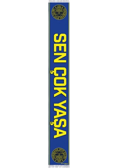 Fenerium Fenerbahçe Unısex Sen Çok Yaşa Şal Uv Kutu Sarı - Lacivert