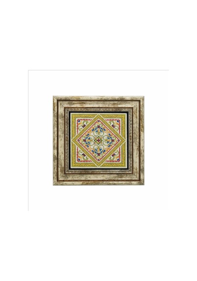 İtalyan Deseni Baskılı Taş Tablo 25x25 710