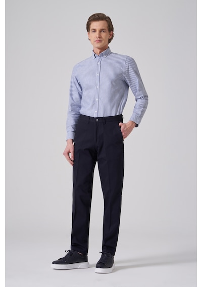 Morven Erkek Lacivert Pamuk Trend Dynamic Fit Chino Pantolon 26ms003016200 Lacivert