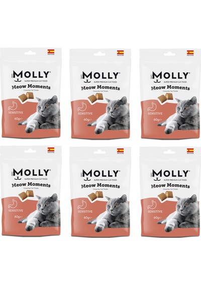 Molly Meow Moments Sensitive Hassas Kediler İçin Ödül Maması 60 G X 6 Adet