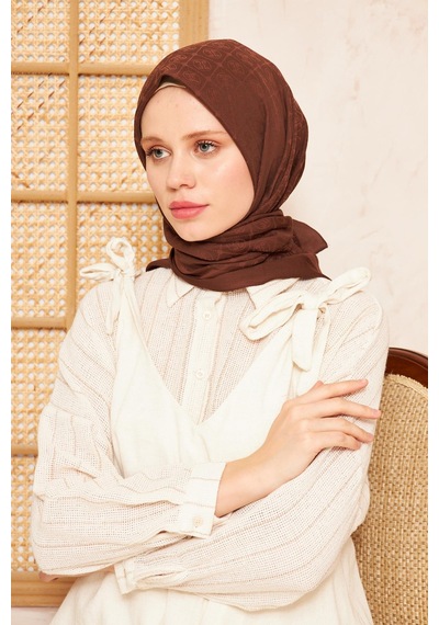 Pierre Cardin Cotton Eşarp - 1030400-931 Kahve - Kahve
