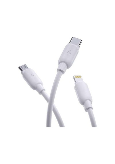 Şarj Kablosu G12 3 Lü Type C Lightning Micro Usb 3a 1.2 M