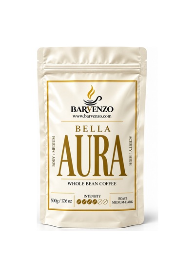 Barvenzo Bella Aura 500 G Çiçeksi Zarafet Nitelikli Kahve French Press