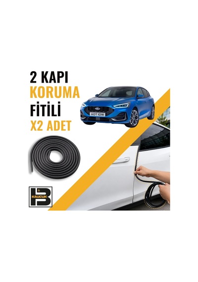 Ford Focus Hatchback 4.nesil Kapı Koruma Fitili-iki Kapı-siyah-bm1213