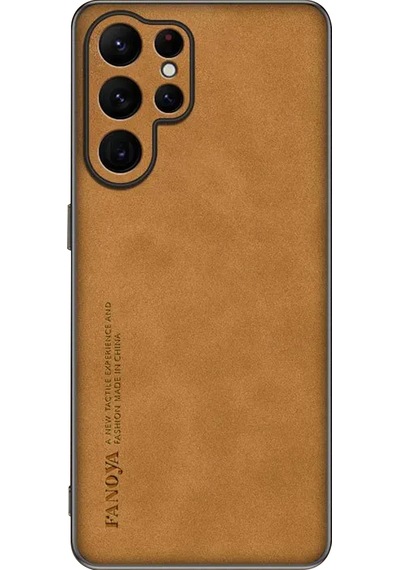 Microcase Samsung Galaxy S26 Ultra İle Uyumlu Luxury Leather Series Deri Desenli Plastik Koruma Kılıf - Al8125 Taba