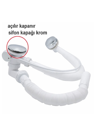 Ayrıntıshop Otomatik Küvet Jakuzi Gider Kapağı
