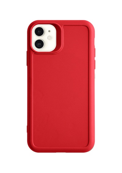 Apple iPhone 11 Uyumlu Kamera Korumalı Darbeye Dayanıklı Renk Atmayan Keep Silikon Kılıf Kırmızı