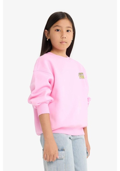 Defacto Kız Çocuk Oversize Geniş Kalıp Bisiklet Yaka Sırt Baskılı İçi Yumuşak Tüylü Sweatshirt E6781a825wnpn666 Pembe Defacto Kız Çocuk Oversize Geniş Kalıp Bisiklet Yaka Sırt Baskılı İçi Yumuşak Tüylü Sweatshirt E6781a825wnpn666 Pembe