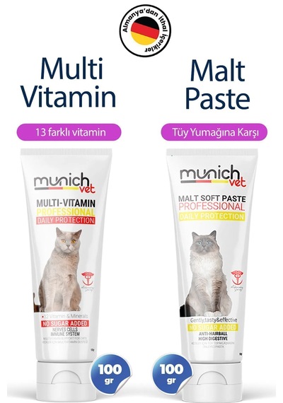 Munich Vet 2'li Set Multi Vitamin Paste + Malt Paste 100 G