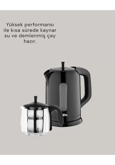 09 L Cam Demlik Ve 17 L Su Haznesi İle Çay Keyfi Yeni Nesil