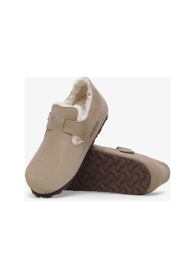 Birkenstock London Vl Shearling Kadın Bej Günlük Ayakkabı