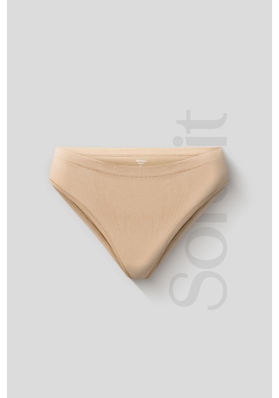 Auw Kadın Lastiksiz Pamuklu Modal Basic Cheeky Külot 6'lı - Softfit Beyaz,ten,siyah