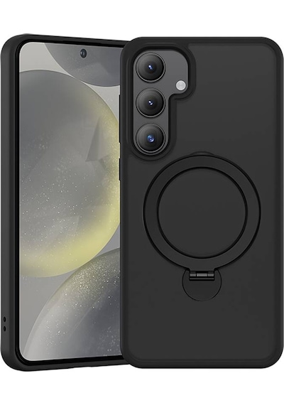 Galaxy S25 Kılıf M-safe Şarj Uyumlu Benks Standlı Mist Protective Kapak Siyah