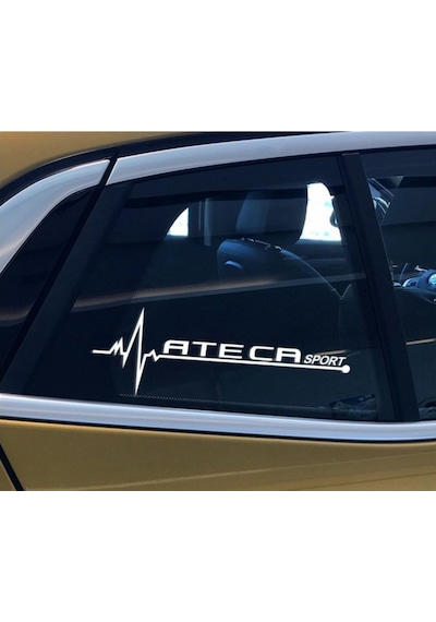 Seat Ateca Yan Cam Sticker Oto Kapı Çıkartma 20Cmx7Cm