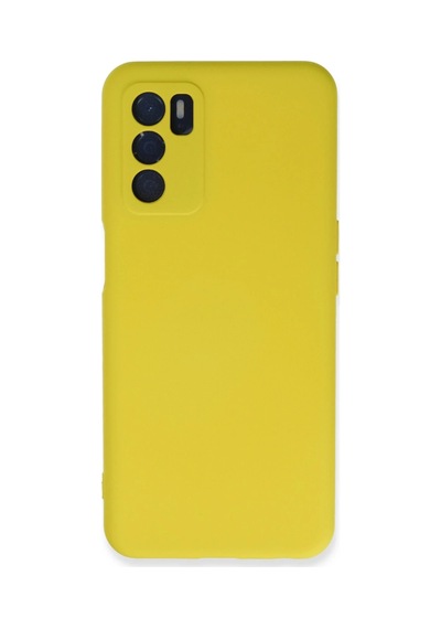 Uryport Oppo A16 Kılıf Nano İçi Kadife Silikon - Sarı