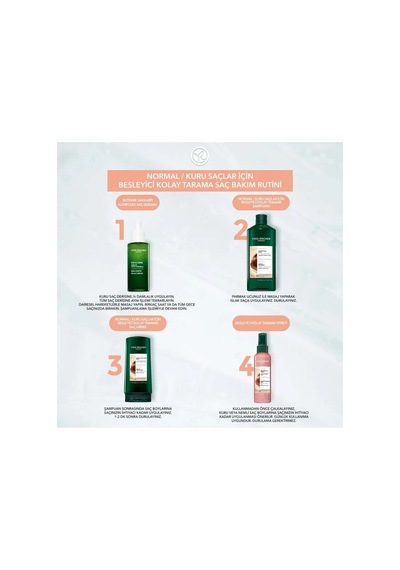 Yves Rocher Normal Ve Kuru Saçlar İçin Sülfat İçermeyen Besleyici Kolay Tarama Şampuanı 300 Ml Vegan