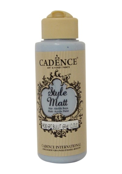 Style Matt Akrilik Boya 120ml 9030 Gri Bulut 9030 Gri Bulut