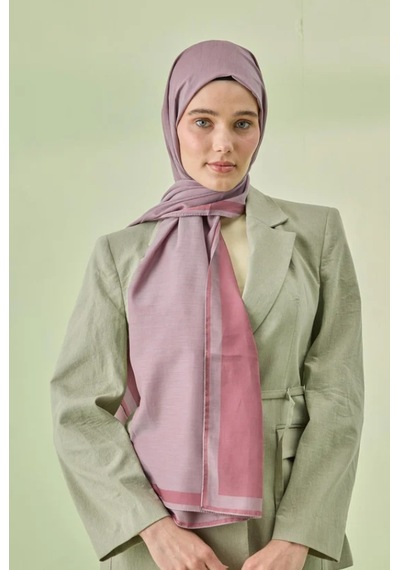 124103 Cardion Düz Pamuk Şal Pembe