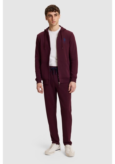 U.S. Polo Assn. Erkek Bordo Slim Fit Bağcıklı Eşofman Altı 50329409-vr180 Dark Plum
