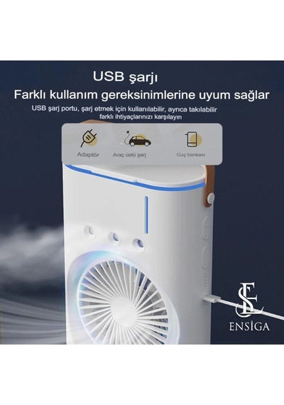 Su Püskürtmeli İki Pervaneli Vantilatör