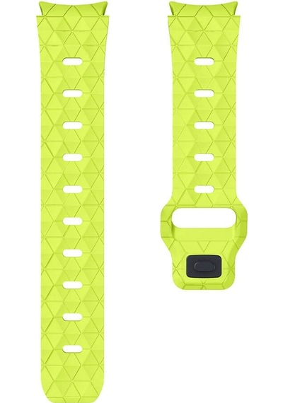 Galaxy Uyumlu Watch 4 5 6 Pro Redclick Krd-116 20mm Futbol Desenli Spor Tasarımlı Silikon Kordon