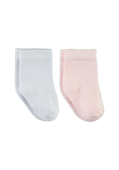 Civil Baby Bebek 2'li Çorap Set 6-18 Ay Beyaz-pembe D3a83041323s1-1 Beyaz - Pembe