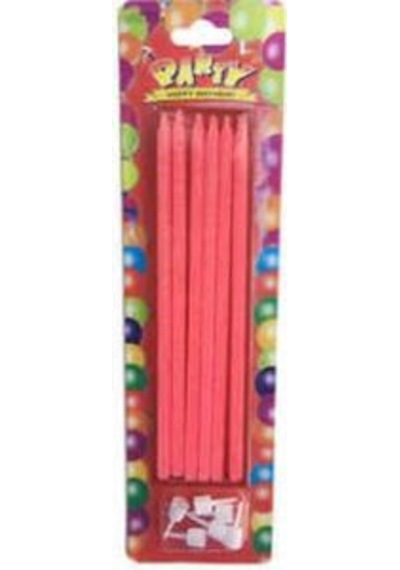 Mum Simli 14Cm Pembe 6 Adet
