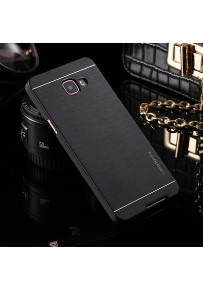 Samsung Uyumlu Galaxy Note Fe Motomo Metal Kılıf + Kırılmaz Cam Ekran K