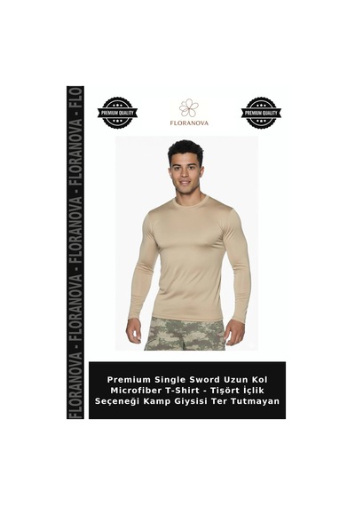 Floranova Premium Single Sword Uzun Kol Microfiber T-shirt - Tişört İçlik Seçeneği Kamp Giysisi Ter Tutmayan Diğer