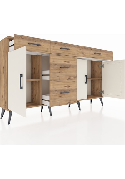 Arges Konsol 2 Raflı 5 Çekmeceli 3 Kapaklı 176x30x99 Çam-aytaşı/çam Aytası/atlas Çam - Atlas Çam Arges Konsol 2 Raflı 5 Çekmeceli 3 Kapaklı 176x30x99 Çam-aytaşı/çam Aytası/atlas Çam - Atlas Çam