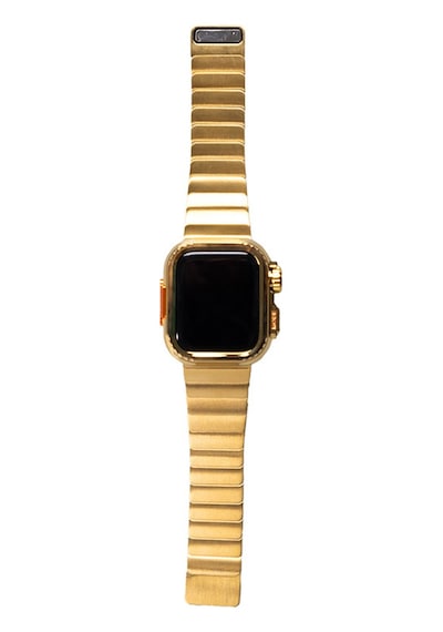 Apple Uyumlu  Watch Series 4/5/6/se 1.nesil 44mm Kasa Gövde Koruyucu Ve Metal Kordon 2 İn 1 Set