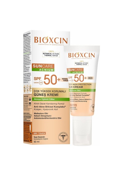 Sun Care Akneye Eğilimli Ciltler Için Renkli Güneş Kremi 50 Spf - Akne, Dry, Mat Tinted