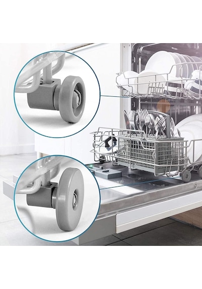 Electrolux Uyumlu Aeg Bulaşık Makinesi Alt Sepet Tekerlek 8 Adet