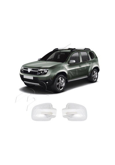 Dacia Duster Uyumlu 2012-2017 Ayna Kapağı 2 Parça Abs Krom Kaplama