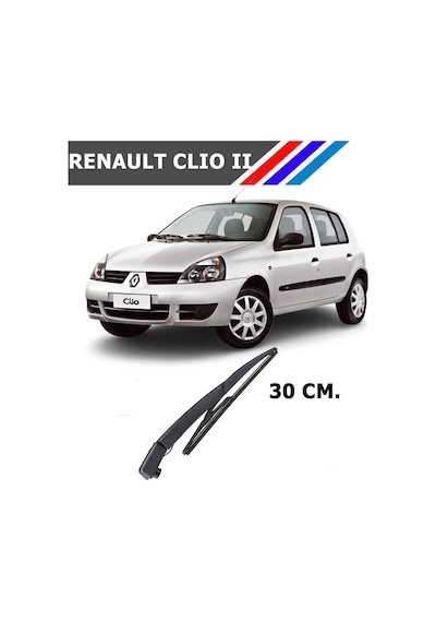 NVR Renault Clio 2 Arka Silecek Kolu ve Süpürgesi Set 1998 - 2005