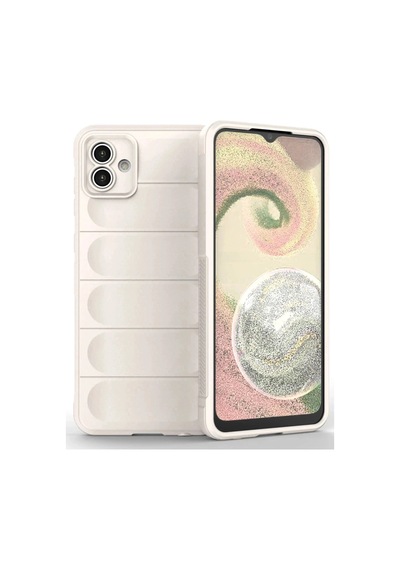 Durukar Samsung Galaxy A04 Kılıf Optimum Silikon - Krem