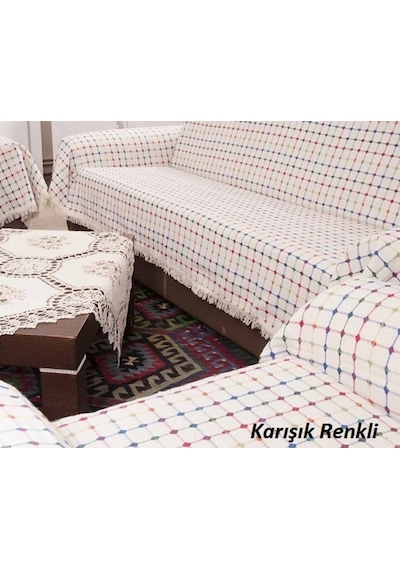 Buldan Pamuklu Maxi Koltuk-Çekyat Örtüsü (180X300)