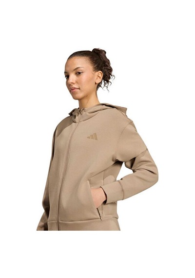 Adidas D4t Fz Hoodıe Kadın Antrenman Ceketi Ks3301 Haki
