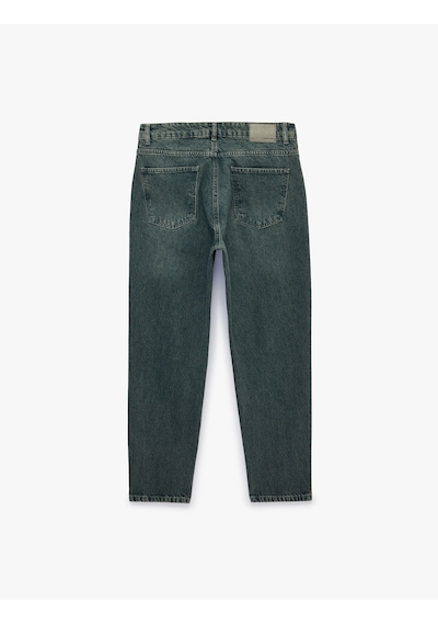 Koton Normal Bel Regular Fit Tapered Jean Pantolon - Joe Jean İndigo Stone 7wam40145nd İndigo - Taş Koton Normal Bel Regular Fit Tapered Jean Pantolon - Joe Jean İndigo Stone 7wam40145nd İndigo - Taş