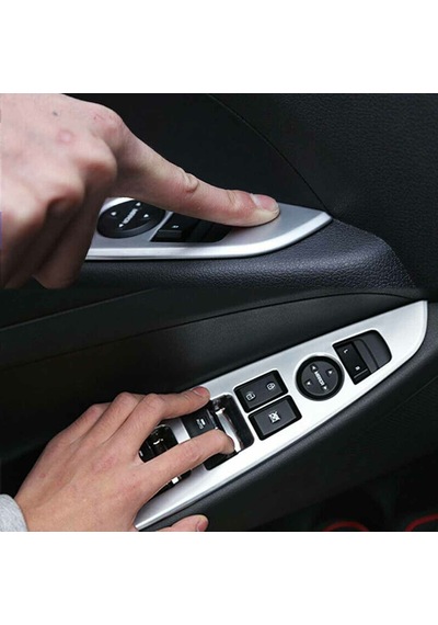 Hyundaı Tucson 2015 2020 İç Cam Açma Çerçevesi Gri 4 Parça