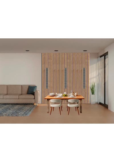 Winflex Eko Safirmix Keçeli Akustik Ahşap Paneli 50x240c...