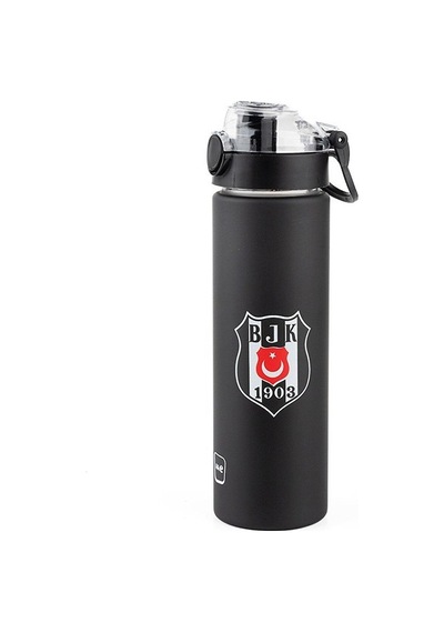 Nusrat Bilişim 630 Ml Beşiktaş Tritan Matara Siyah Renk Hafif Ve Sızdırmaz Tasarım Çok Renkli