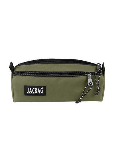 Jacbag Dual Prıme-çift Bölmeli Üçgen Tip Kalem Kutusu Dual Prime-haki renkli