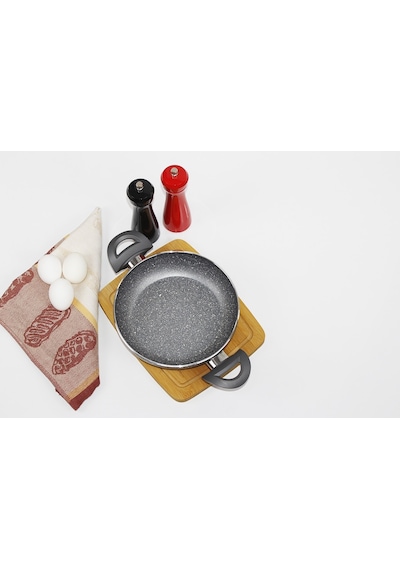 Eminox Çift Kulplu Granit Sahan Tava 18 CM