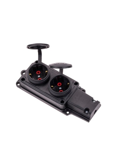 Byes 1x16a 2p+e 250v Kauçuk İkili Priz