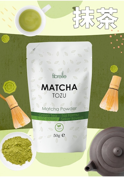 Fibrelle Matcha Saf 50 G