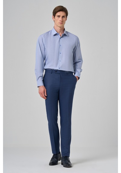 Morven Erkek Lacivert Klasik Slim Fit Dar Kesim Pantolon 26mc003006200 Lacivert