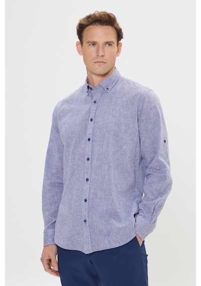 AC&Co / Altınyıldız Classics Erkek Lacivert Comfort Fit Rahat Kesim Düğmeli Yaka Casual Keten Gömlek 4A2022200085LACXL Lacivert AC&Co / Altınyıldız Classics Erkek Lacivert Comfort Fit Rahat Kesim Düğmeli Yaka Casual Keten Gömlek 4A2022200085LACXL Lacivert