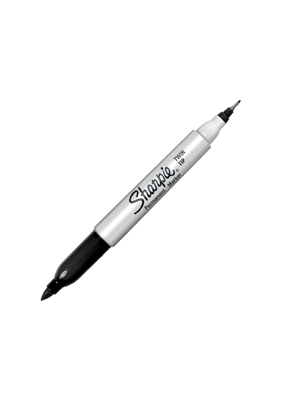 Sharpie Twin Çift Uçlu Permanent Markör Kalem Siyah S0811100 Siyah