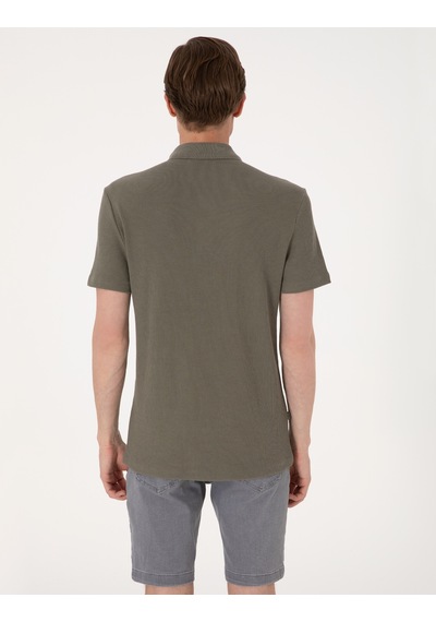 Pierre Cardin Erkek Haki Tişört 50309946-vr027 Haki
